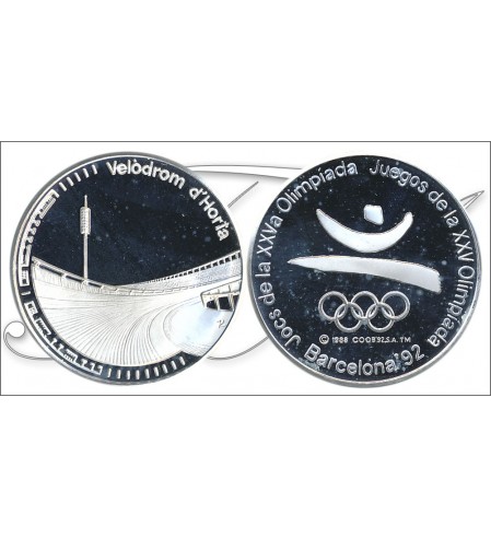 España - 1992 - Medalla - PROOF - Velodromo / Olimpiada Barcelona 92 / 23,50 gr. plata