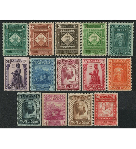 España - 1er Centenario 1901-49 - 1931 - Correo - Nº 00636/49 - Nuevo con fijasellos - */MH - Serie 1931 / 14 sellos / Bonita se