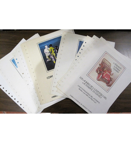 España - 2º Centenario - Lotes y colecciones - Nº 03667 - ME - Colección Documentos FNMT numeros 1 al 18 y 20/21. Total 20 docum