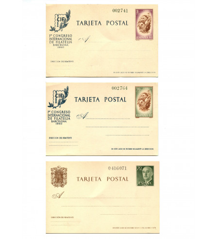 España - 2º Centenario - Lotes y colecciones - Nº 05944 - **/MNH - Conjunto Enteros Postales Franco y Cif Nuevos,. Catálogo 157 