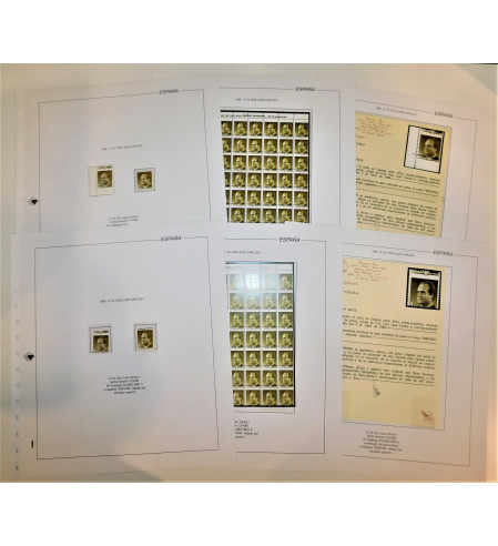 España - IIº Centenario Variedades y Cartas - Lotes y colecciones - Nº 06435 - **/MNH - Liquidamos Colección de 9 Variedades año