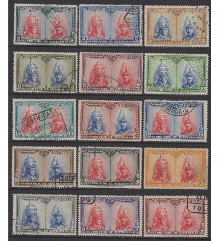 España - 1er Centenario 1901-49 - 1928 - Correo - Nº 00402/33 - US - Serie 1928 / 32 sellos / Muy bonita - Catacumbas