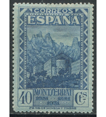 España - 1er Centenario 1901-49 sueltos - 1931 - Correo - Nº 00644 - */MH - 40 Ctms. 1931 Azul / Muy Bonito / Foto generica - Mo