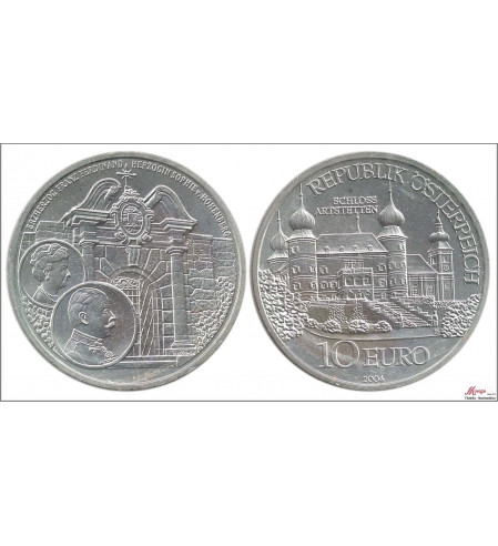 Austria - 2004 - Monedas euros en plata - Nº KM03115 - S/C / UNC - 10 € año 2004 / Castillo de Artstetten