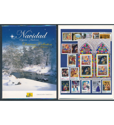 España - 2º Centenario - Libros Correos - **/MNH - Navidad 2001 al 2005 incluye Andorra.
