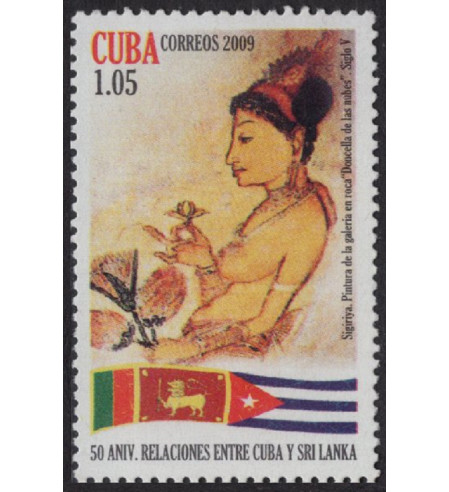 Cuba - 2009 - Correo - Nº 04748 - **/MNH - 50º aniv. de las relaciones diplomaticas con Sri Lanka.