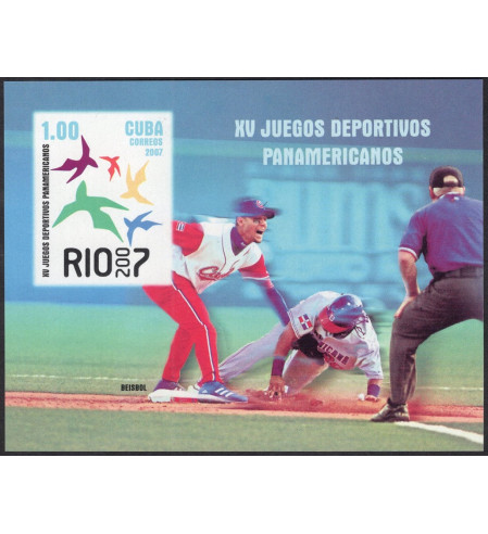 Cuba - 2007 - Hojas bloque - Nº 00228 - **/MNH - XIº juegos deportivos panamericanos 2007 en Rio.