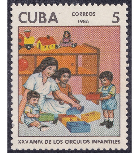 Cuba - 1986 - Correo - Nº 02682 - **/MNH - 25º aniv. de la creación de las guarderías