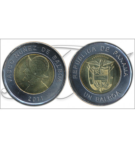 Panamá - 2011 - Monedas Circulación - Nº KM00141 - S/C / UNC - Balboa 2011