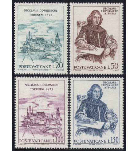 Vaticano - 1973 - Correo - Nº 00558/61 - **/MNH - Copernico/500 aniv. (4 sellos)