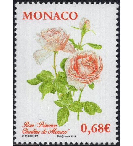 Mónaco - 2015 - Correo - Nº 03007 - **/MNH - Flora: Rosas Princesa Charlene.