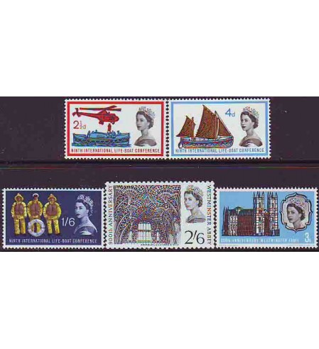 Inglaterra - 1963 - Correo - Nº 00375/77 - Nuevo sin fijasellos - ** - Seguridad Marítima en Edimburgo / 3 sellos