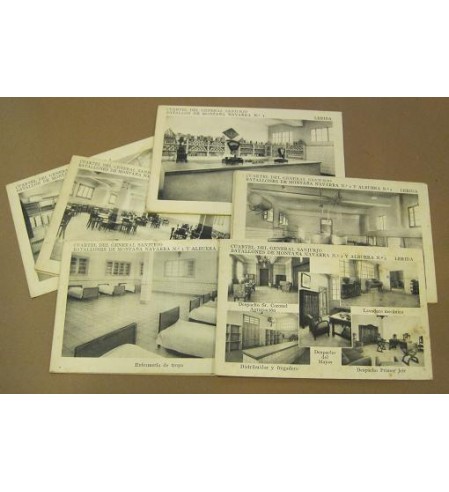 Postales - España - Nº 00003 - Bonita colección de 17 poslates / Cuartel de General Sanjurjo / Blanco y negro
