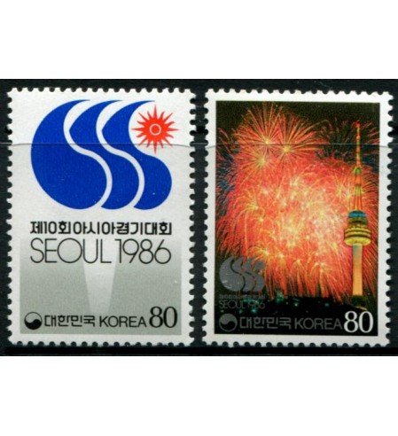 Corea - Sur - 1986 - Correo - Nº 01326/27 - Nuevo sin fijasellos - ** - Olimpiadas Seoul 1986