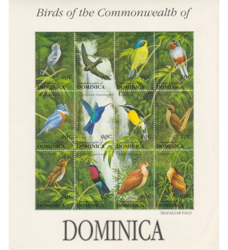 Dominica - 1992 - Correo - Nº 01494/1505 - Nuevo sin fijasellos - ** - Pajaros